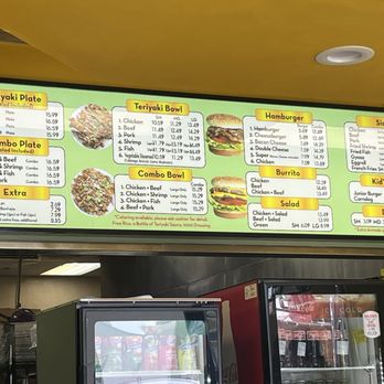 Golden Bowl - Menu from my first visit. - Fast Food Near Me - Los Angeles, California