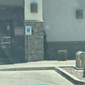 Taco Bell - Employee smoking next to door - Fast Food Near Me - Peoria, Arizona