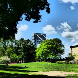 View of the park open space.