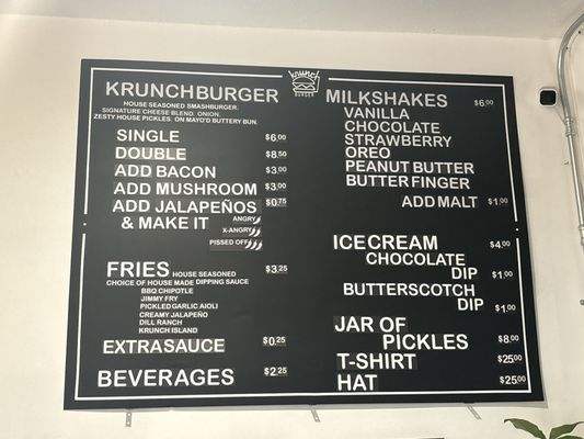 Menu photo 6 Krunch Burger La Mirada, CA