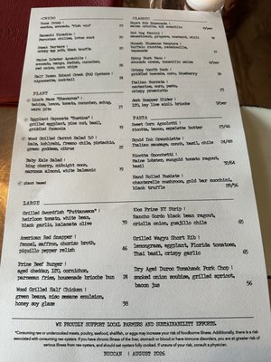 Menu photo 1 Buccan Palm Beach, FL Menu photo 1 Buccan Palm Beach, FL