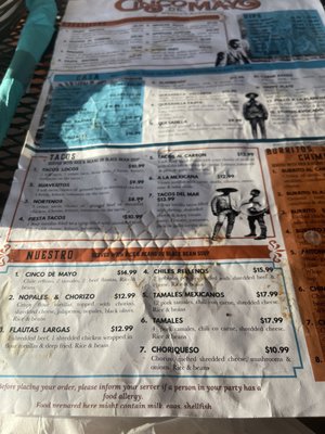 Menu photo 1 Cinco De Mayo Ridgeland, MS