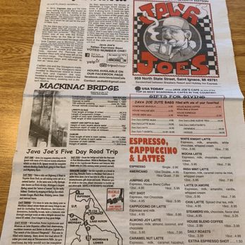 Java Joe's Cafe - Breakfast & Brunch Near Me - Saint Ignace, Michigan