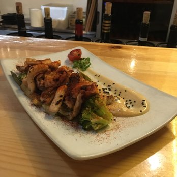 La Brunilda - Grilled octopus with vegetables and soya mayo - Tapas Bars Near Me - Seville, SE