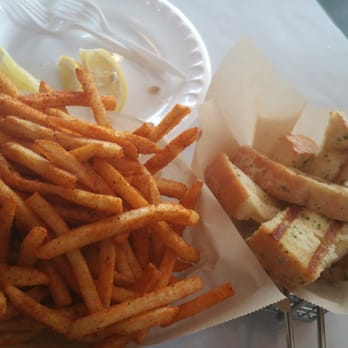 Let's Sea - Garlic bread and cajun fries - Seafood Near Me - South Gate, California Let's Sea - Garlic bread and cajun fries - Seafood Near Me - South Gate, California