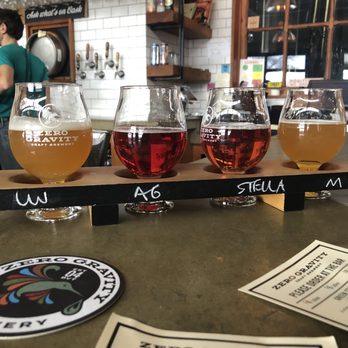 Zero Gravity Brewery - Beer flight - Breweries Near Me - Burlington, Vermont Zero Gravity Brewery - Beer flight - Breweries Near Me - Burlington, Vermont