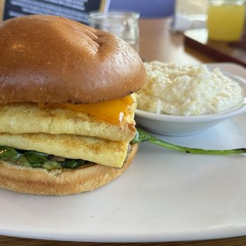 Berry Fresh Cafe - Vegan Breakfast Sandwich $11.99 (mistakenly offered with a non-vegan side) - Breakfast & Brunch Near Me - Stuart, Florida