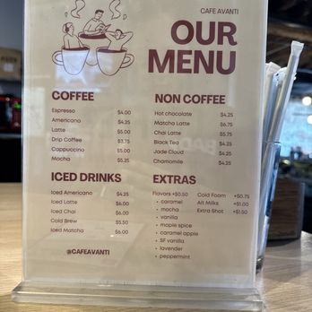 Avanti Food & Beverage - coffee menu - Bars Near Me - Denver, Colorado Avanti Food & Beverage - coffee menu - Bars Near Me - Denver, Colorado