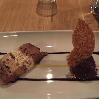 Coohills Restaurant - Hazelnut praline mousse with coffee sorbet - French Near Me - Denver, Colorado Coohills Restaurant - Hazelnut praline mousse with coffee sorbet - French Near Me - Denver, Colorado