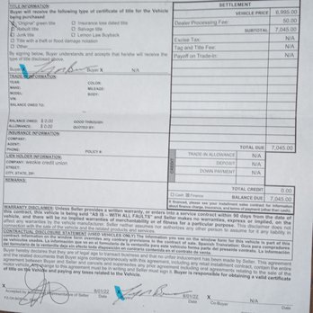 His Auto Sales - Bill of Sale - Car Dealers Near Me - Moore, Oklahoma His Auto Sales - Bill of Sale - Car Dealers Near Me - Moore, Oklahoma