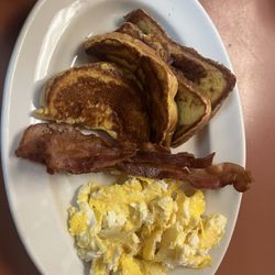 (#22) 2 French Toast, 2 Eggs, & 2 Bacon Strips