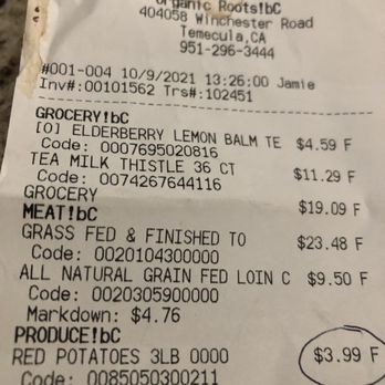 Organic Roots - Customer service is deplorable. - Health Markets Near Me - Temecula, California Organic Roots - Customer service is deplorable. - Health Markets Near Me - Temecula, California