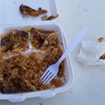 LA Mobile Catering - The food is so disgusting it has a bunch of nerves.Its suppose to be the chicken teriyaki, but iust looks like dog throw up. - Food Trucks Near Me - Whittier, California LA Mobile Catering - The food is so disgusting it has a bunch of nerves.Its suppose to be the chicken teriyaki, but iust looks like dog throw up. - Food Trucks Near Me - Whittier, California