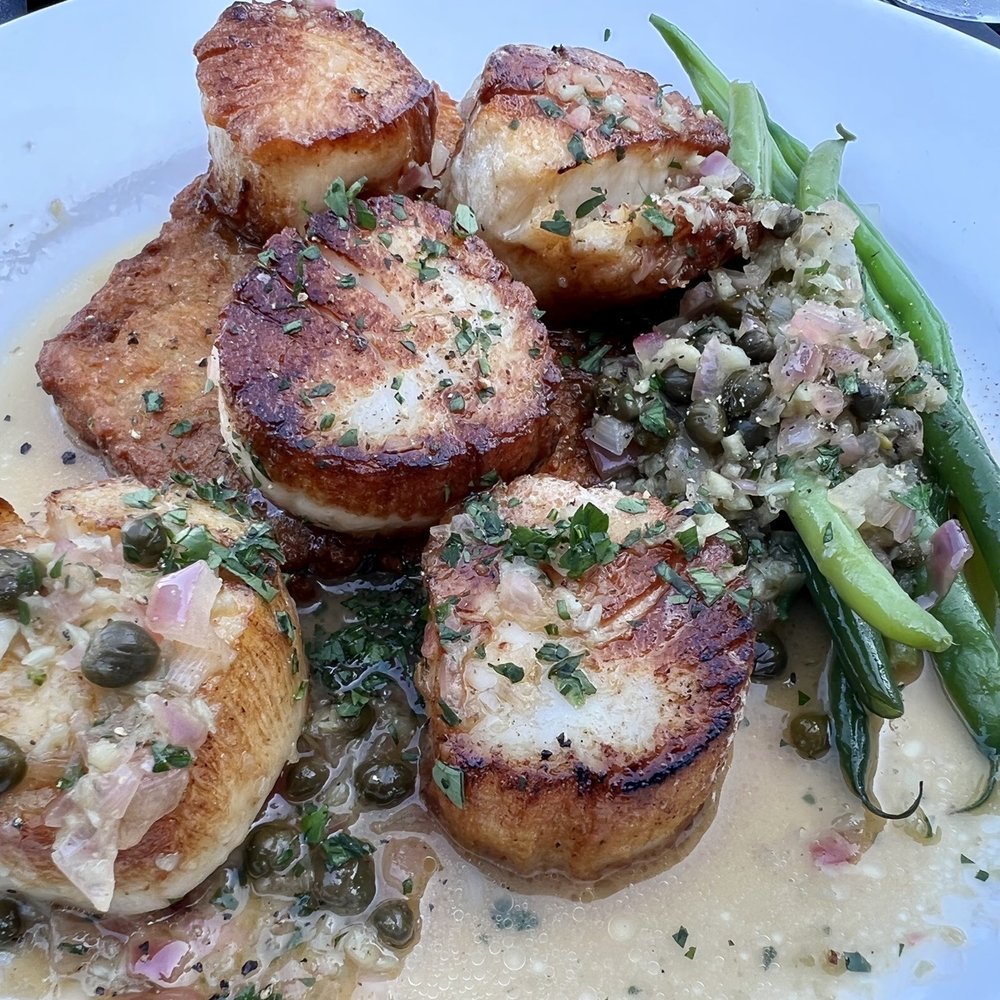 Jimmy's HideAway - Scallop Piccata - New American Near Me - Provincetown, Massachusetts Jimmy's HideAway - Scallop Piccata - New American Near Me - Provincetown, Massachusetts