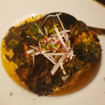 Everly - charred broccoli - New American Near Me - Madison, Wisconsin