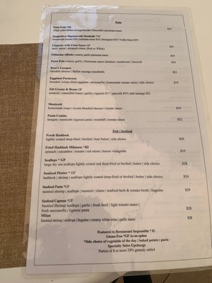 Menu photo 4 Cosentino's Ristorante Geneva, NY