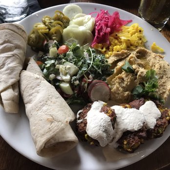 Eatery A - Falafel plate - Mediterranean Near Me - Des Moines, Iowa