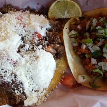 El Nopal - Left: Tostado Molida was good. Right: Taco Pastor was excellent,  a 10 on this day. - Mexican Near Me - Dover, Delaware