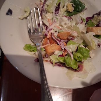Romano's Macaroni Grill - Yummy salad, homemade blue cheese dressing! - Italian Near Me - Corona, California