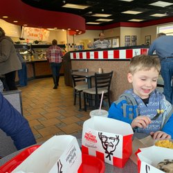 KFC - Came around 1pm on a Saturday. The cashier was beyond rude. She forgot our cups and didn't seem to care.
