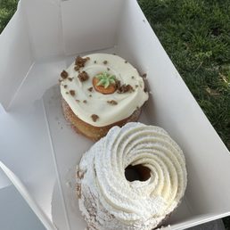 Vanilla Crème & Carrot Cake Donuts