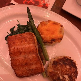 Parxgrill - Salmon & crab cake - Steakhouses Near Me - Bensalem, Pennsylvania