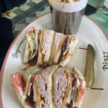 Beginner's Diner - Club Sandwich & Fries - Diners Near Me - San Diego, California