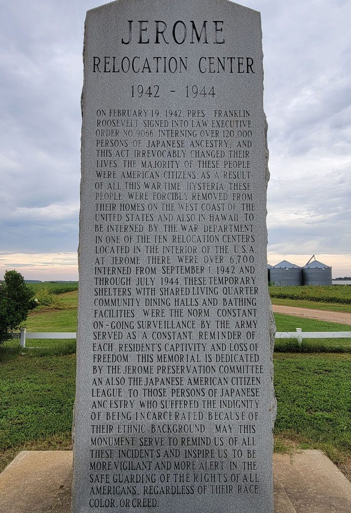 JEROME RELOCATION CENTER HISTORIC MARKER Updated March 2024 1603 US