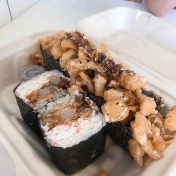Yelp Elite Experience: Musubi Square - Crunchy Shrimp Musubi and Crispy Calamari Taco - Yelp Events Near Me - Anaheim, California Yelp Elite Experience: Musubi Square - Crunchy Shrimp Musubi and Crispy Calamari Taco - Yelp Events Near Me - Anaheim, California