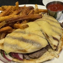 Asked for cheese on our pannini