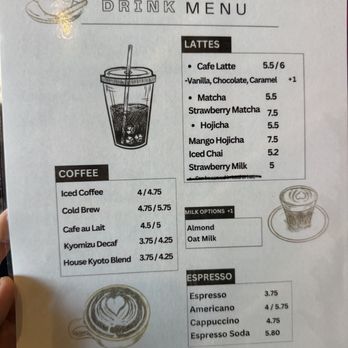 Cafe Hana - Drink Menu - Coffee & Tea Near Me - Irving, Texas Cafe Hana - Drink Menu - Coffee & Tea Near Me - Irving, Texas