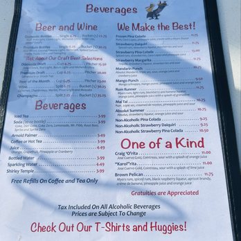 Our Deck Down Under - Beverages - Seafood Near Me - Port Orange, Florida