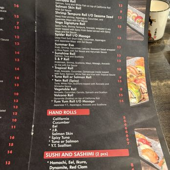 Sushi Sogo - Menu 12/24 - Japanese Near Me - Cooper City, Florida