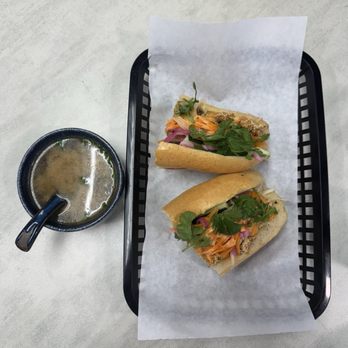 Azure - Chicken Karage Banh Mi & Miso Soup - Desserts Near Me - Austin, Texas Azure - Chicken Karage Banh Mi & Miso Soup - Desserts Near Me - Austin, Texas
