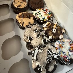 Melted brownies salvaged from ants Melted brownies salvaged from ants