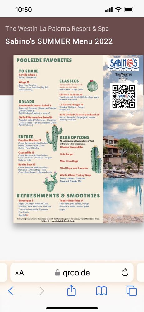 Sabino's Pool Bar & Grill