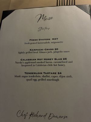 Menu photo 3 Masō Sarasota, FL