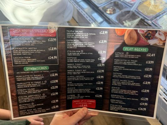 Menu photo 1 Cosa Nostra Clermont, FL