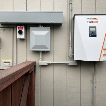 Starseed Electric - Neat layout of equipment and conduit painted to match house - Electricians Near Me Starseed Electric - Neat layout of equipment and conduit painted to match house - Electricians Near Me