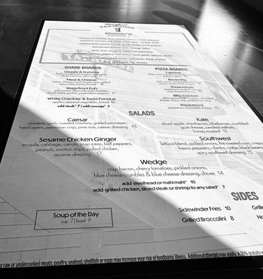 Menu photo 3 The Waterfront Taphouse Vancouver, WA