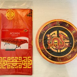 Capt. Party - Lunar New Year Tablecover and Paper Plates