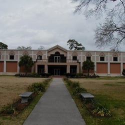 ISKCON of Houston - Gauranga Hall is facing the temple.