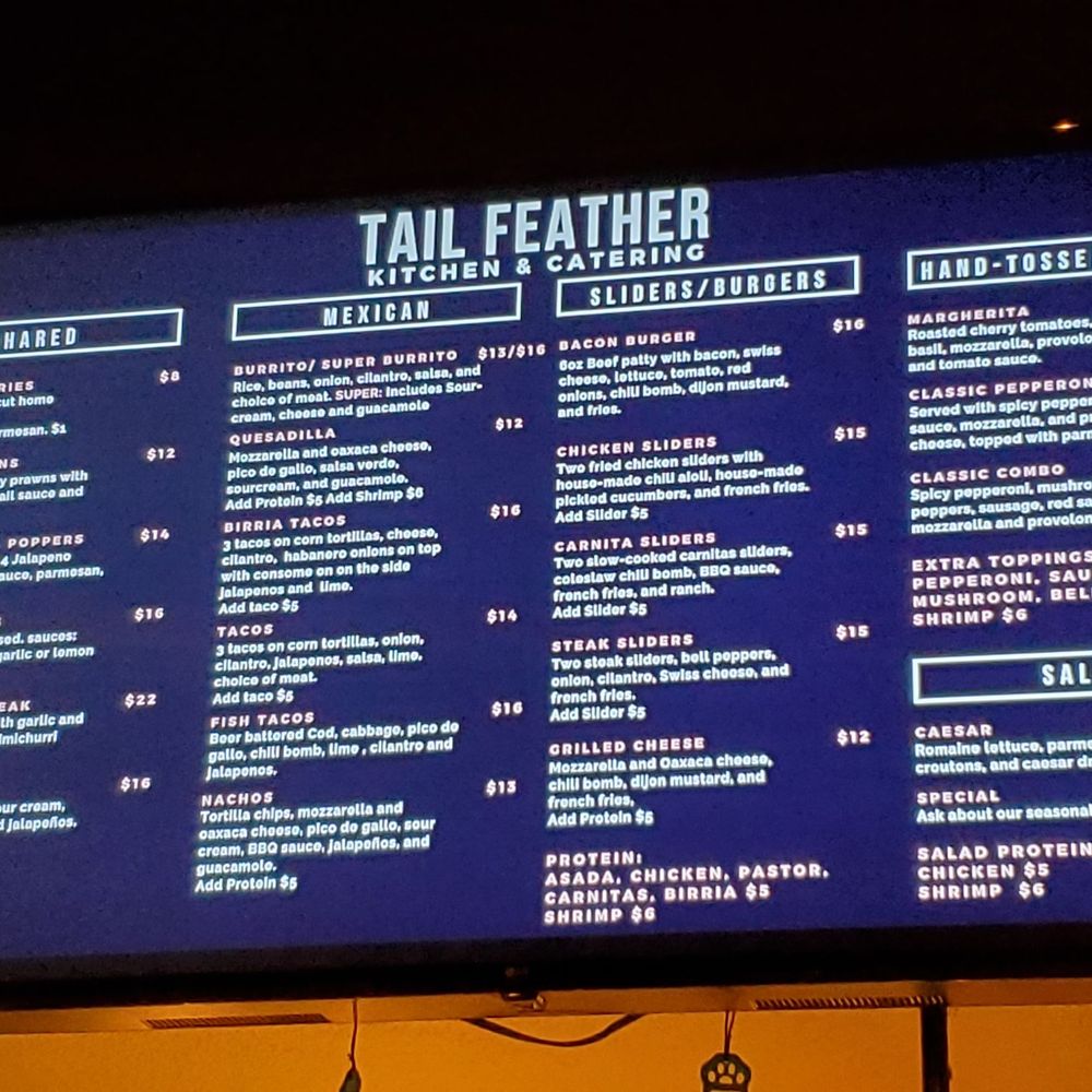 Tailfeather Kitchen - Menu - Pizza Near Me - Hayward, California Tailfeather Kitchen - Menu - Pizza Near Me - Hayward, California