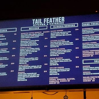 Tailfeather Kitchen - Menu - Pizza Near Me - Hayward, California
