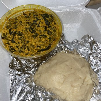 Fork in Nigeria - Egusi Soup and Pounded Yam - African Near Me - Detroit, Michigan