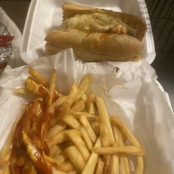 Mig's Pizza Castle - Chicken Parmesan with French Fries