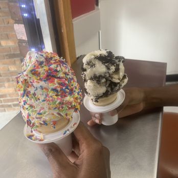 Carvel - two ice cream cones with sprinkles - Desserts Near Me - Jersey City, New Jersey Carvel - two ice cream cones with sprinkles - Desserts Near Me - Jersey City, New Jersey