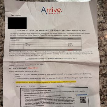 Arrive Wheaton - Eviction letter - Apartments Near Me - Wheaton, Maryland Arrive Wheaton - Eviction letter - Apartments Near Me - Wheaton, Maryland