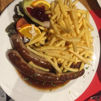 Marktstube Peter Steinmann - Wildbratwurst mit Pommes. Super lecker - German Near Me - Walldorf, BW