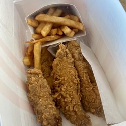 KFC - "Nashville Hot" Tenders with Fries Combo.